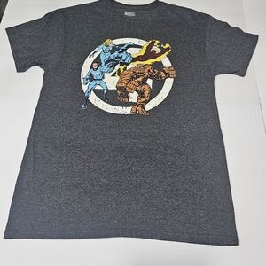 Marvel Gray Fantastic Four Graphic Tee Size M